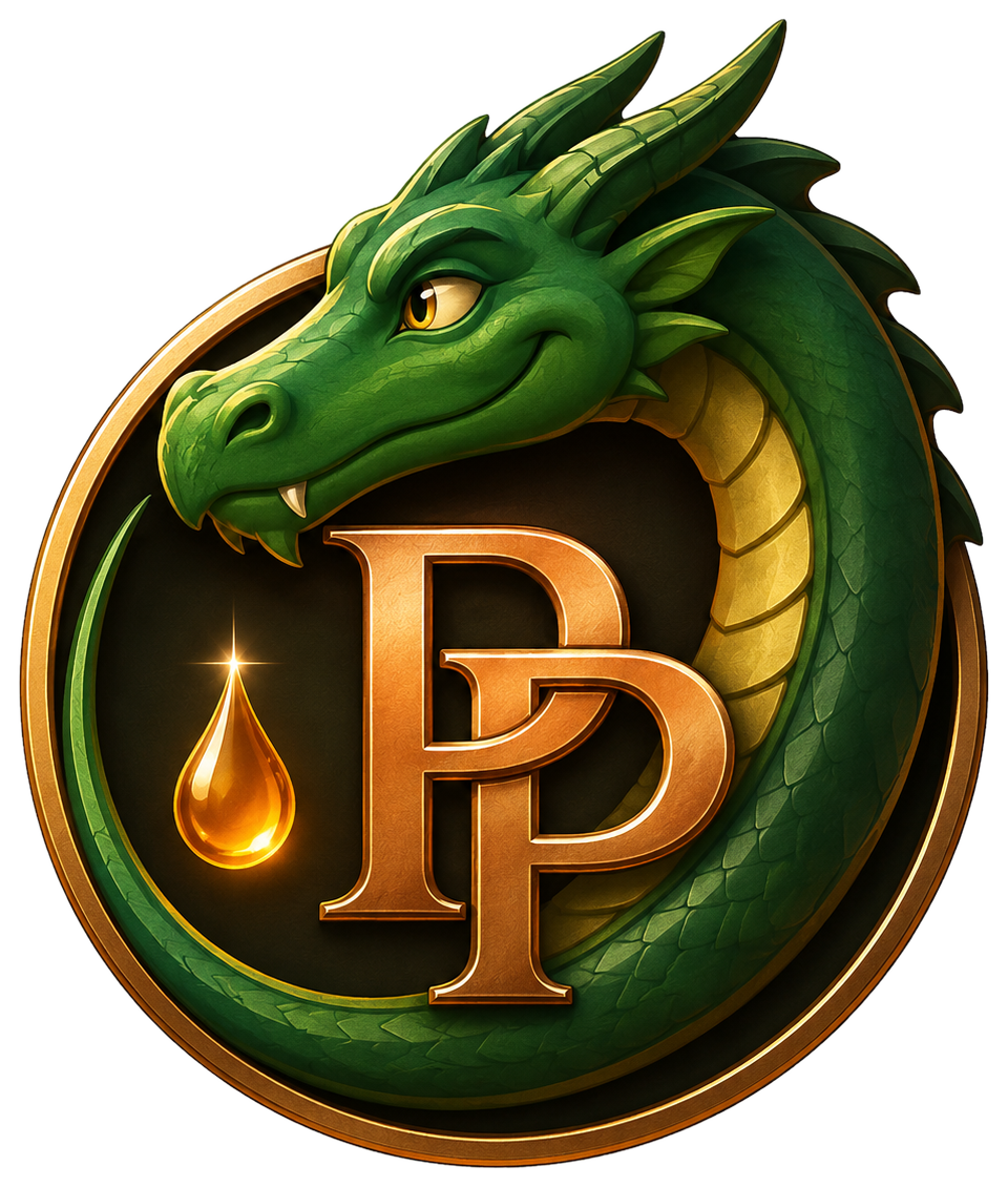 Whisky nach Wunsch – Paul’s Prime Markenlogo mit Drachenmotiv